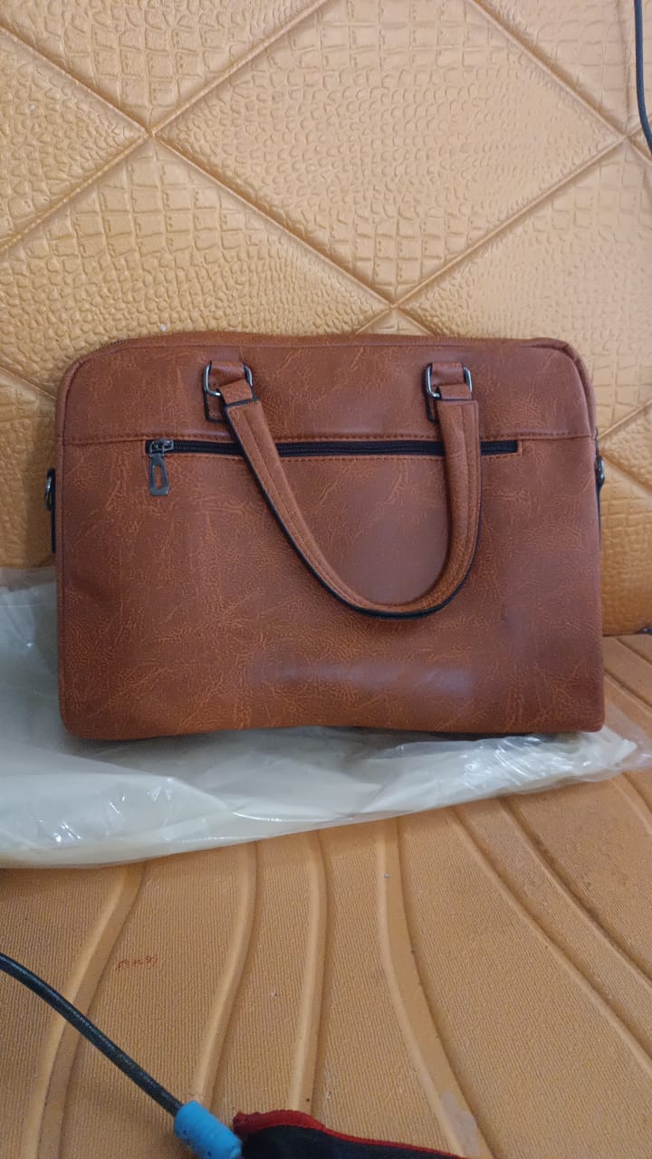 Premium Faux Leather Multipurpose Messenger Briefcase with Shoulder Strap (1 Pc) Premium Faux Leather Multipurpose Messenger Briefcase with Shoulder Strap (1 Pc)